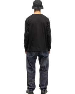 Excel Relaxed Fit T-Shirt L/S-Siro Cotton Jersey Black