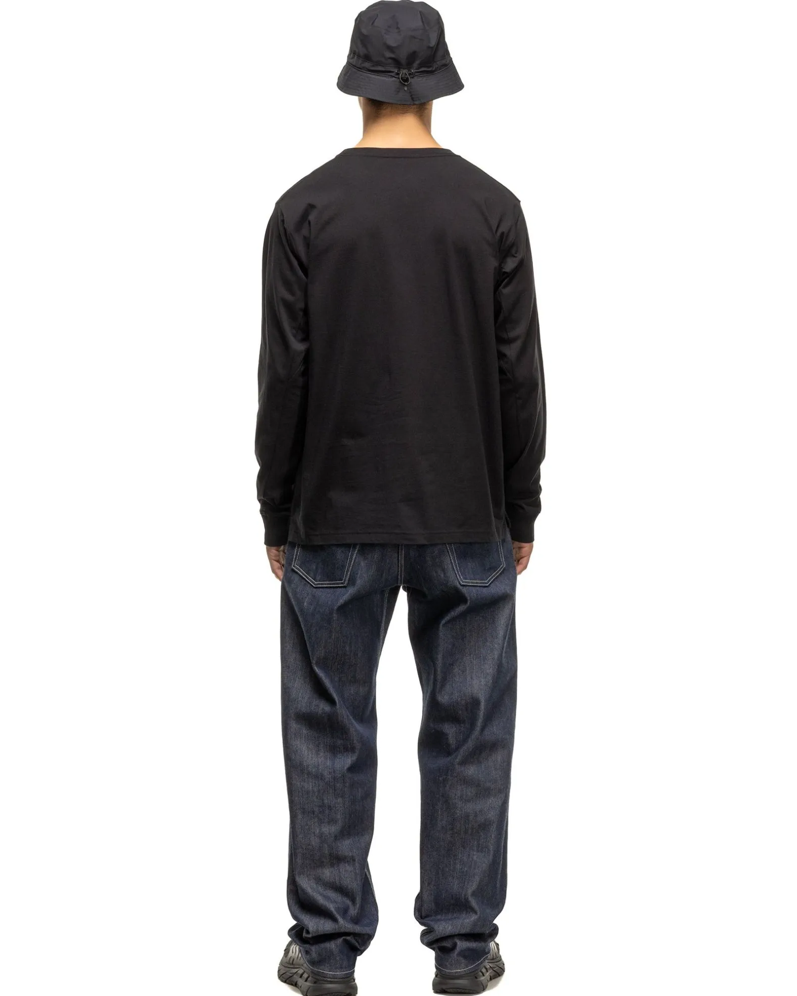 Excel Relaxed Fit T-Shirt L/S-Siro Cotton Jersey Black