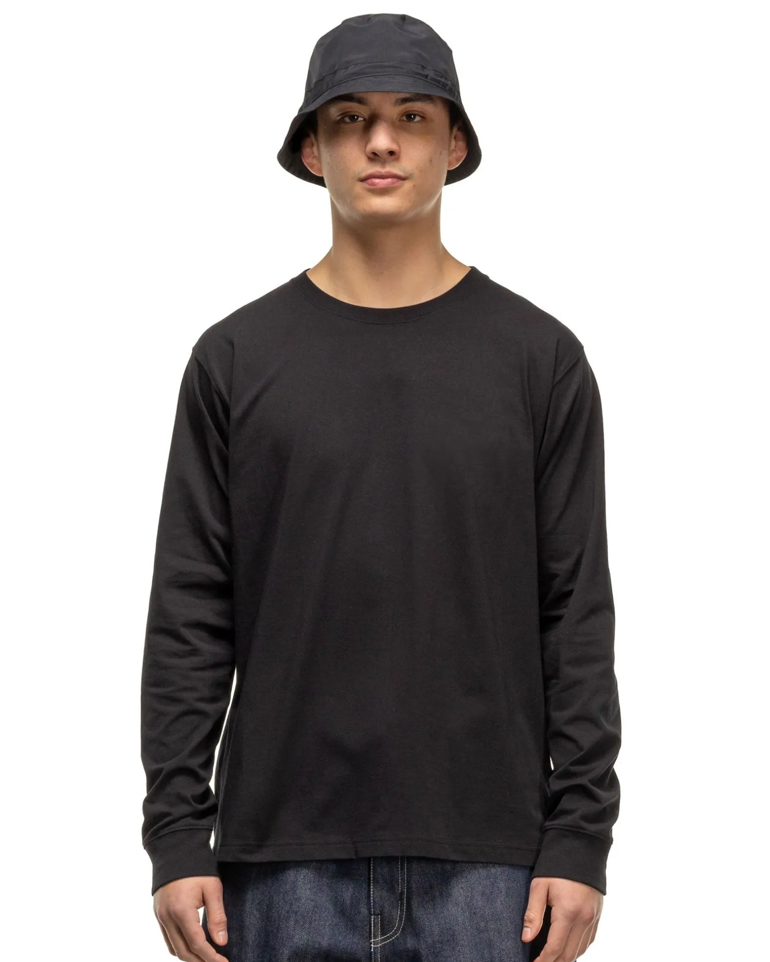 Excel Relaxed Fit T-Shirt L/S-Siro Cotton Jersey Black