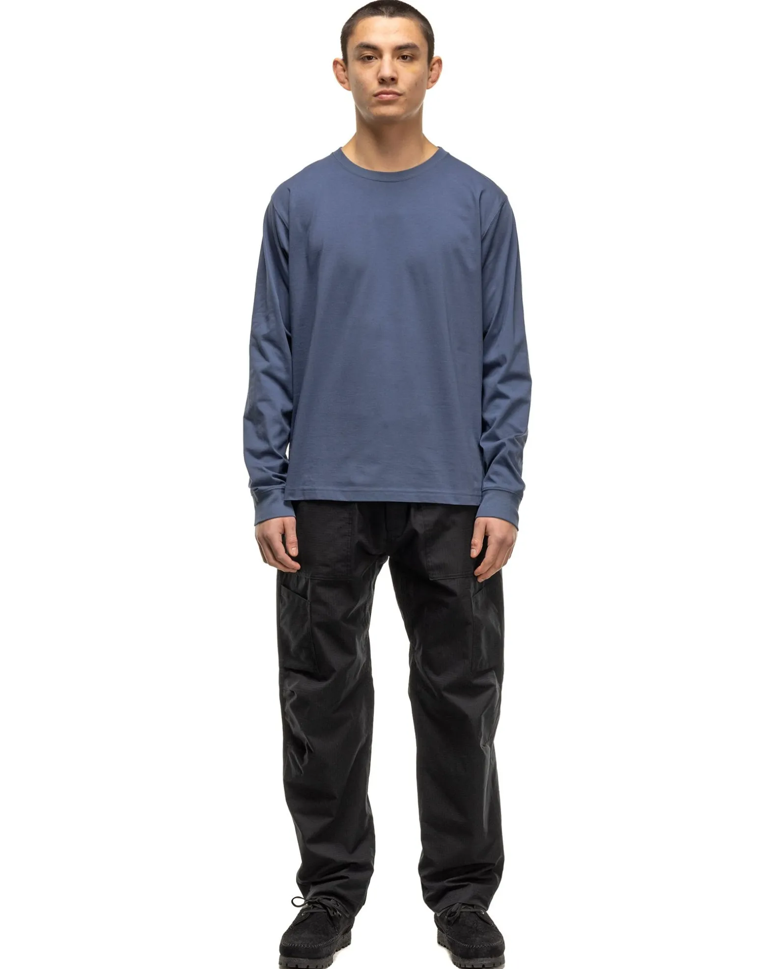 Excel Relaxed Fit T-Shirt L/S-Siro Cotton Jersey Nightshadow