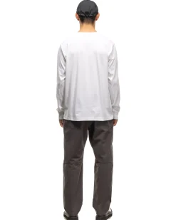Excel Relaxed Fit T-Shirt L/S-Siro Cotton Jersey White