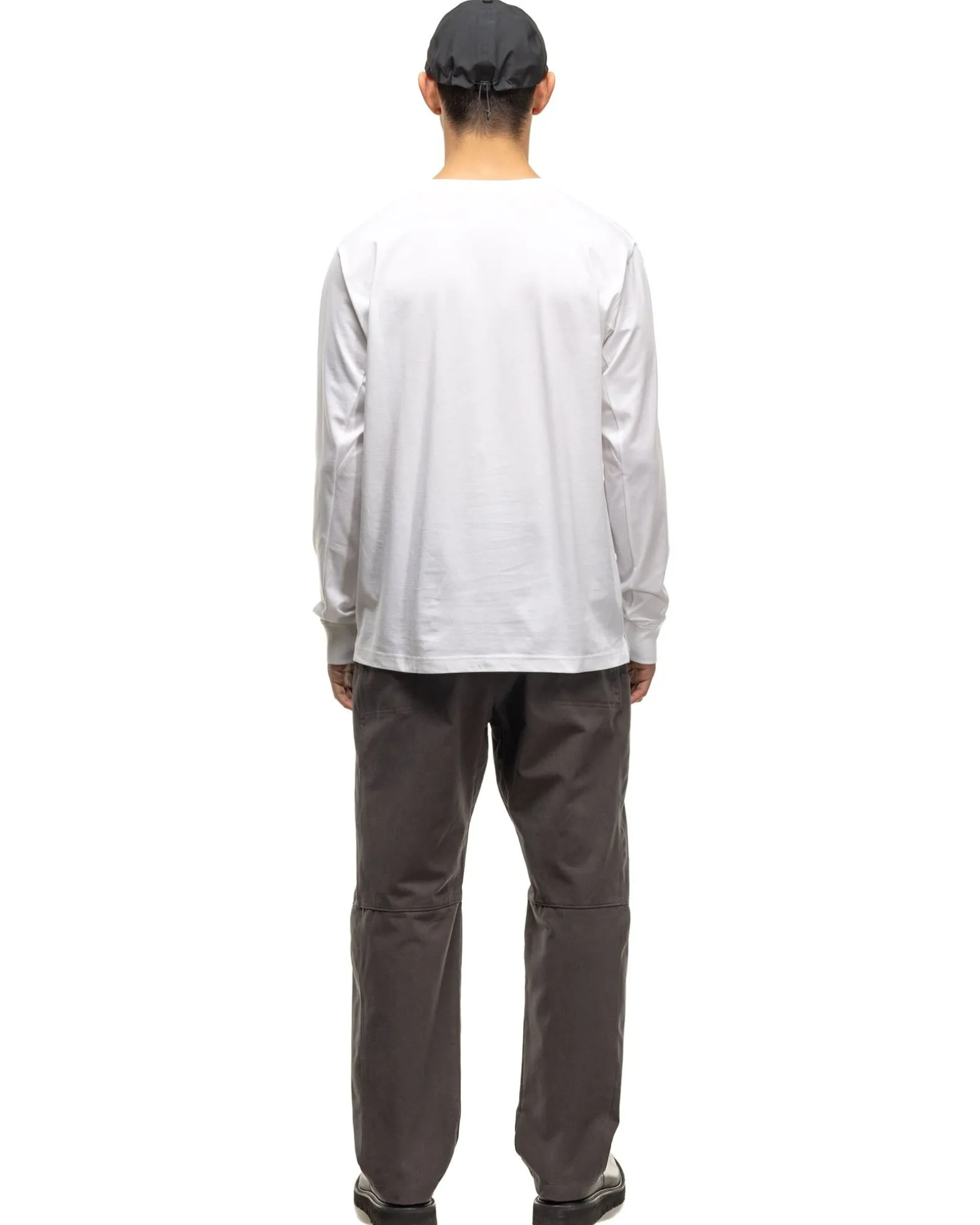 Excel Relaxed Fit T-Shirt L/S-Siro Cotton Jersey White