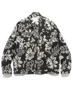Floral Print Blouson Black