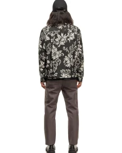 Floral Print Blouson Black