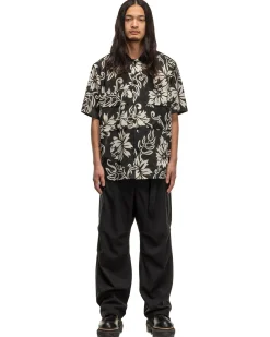 Floral Print Shirt Black