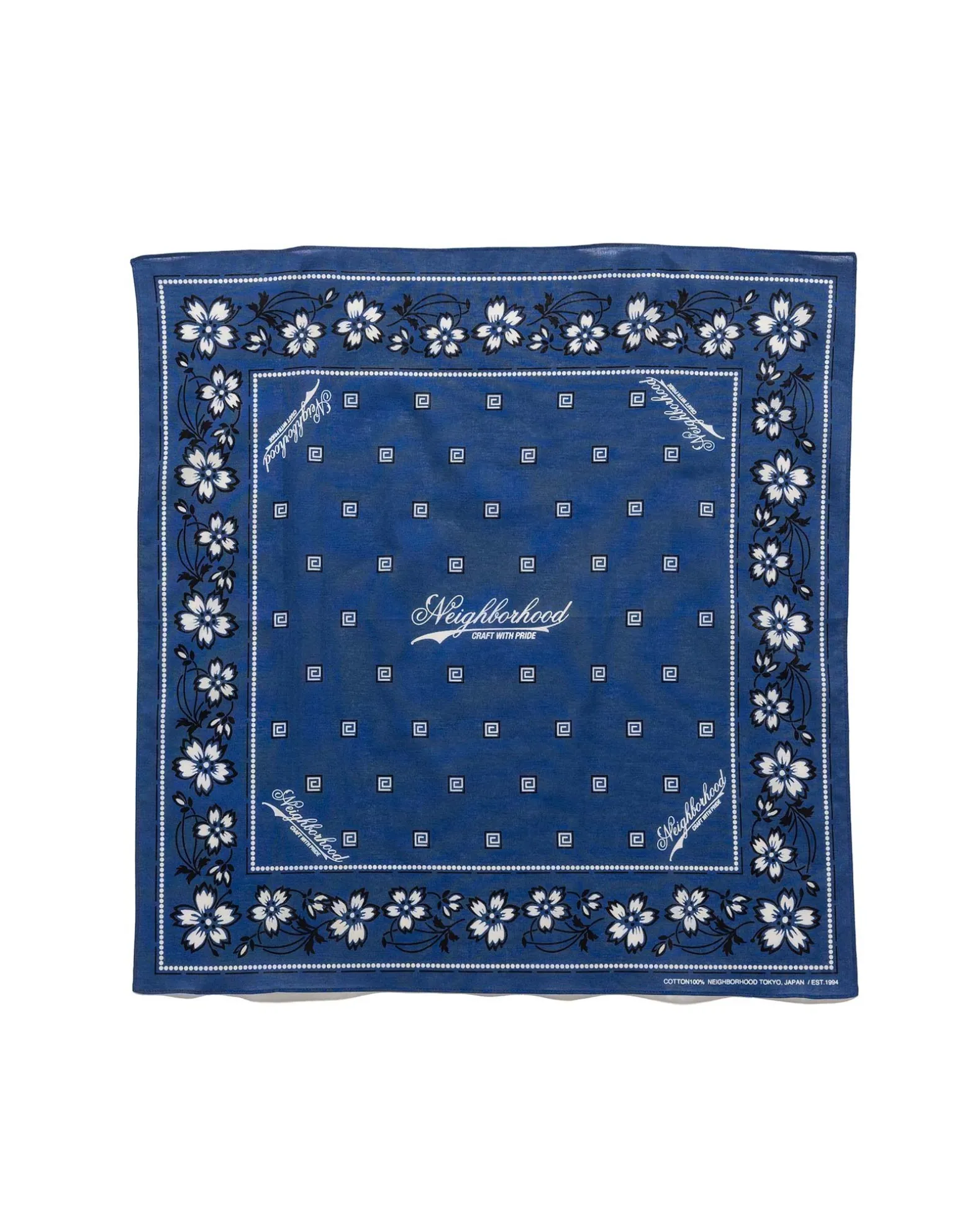 Flower Bandana Navy