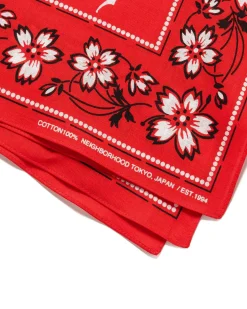 Flower Bandana Red