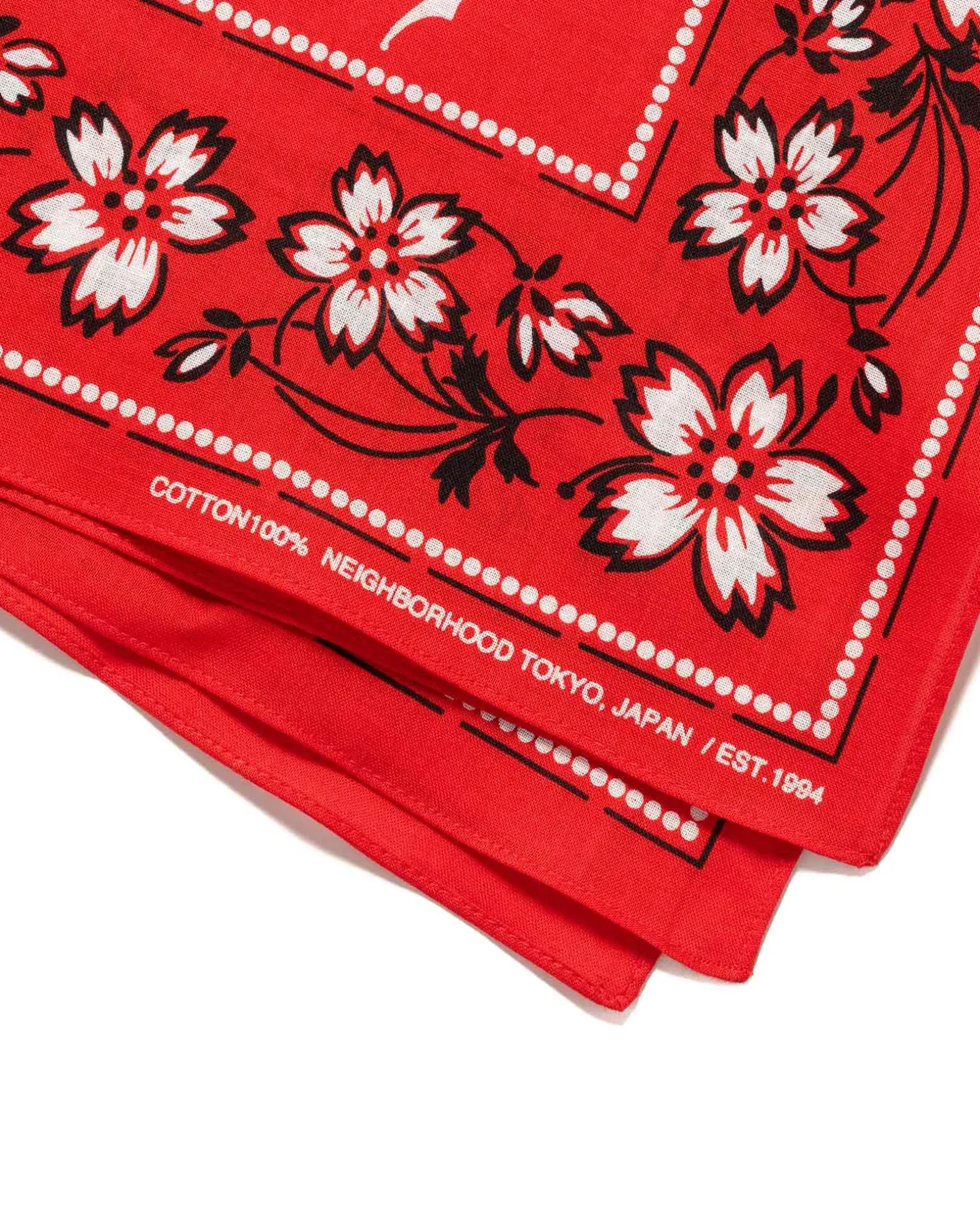 Flower Bandana Red