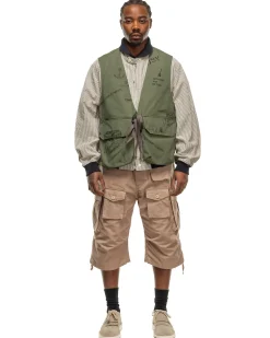 Fowl Vest Graffiti Print Ripstop Olive