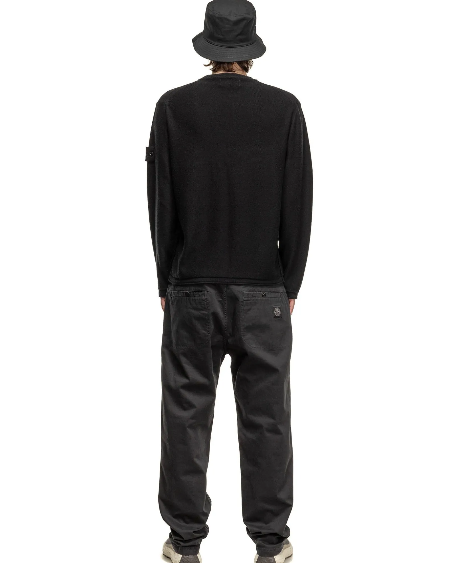 Ghost Piece Crewneck Knit Black
