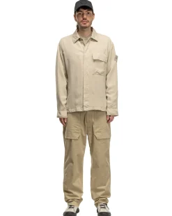 Ghost Piece Cupro Raso Comfort Fit Overshirt Beige