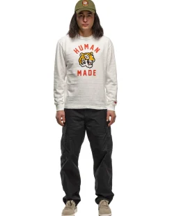 Graphic L/S T-Shirt #03 White