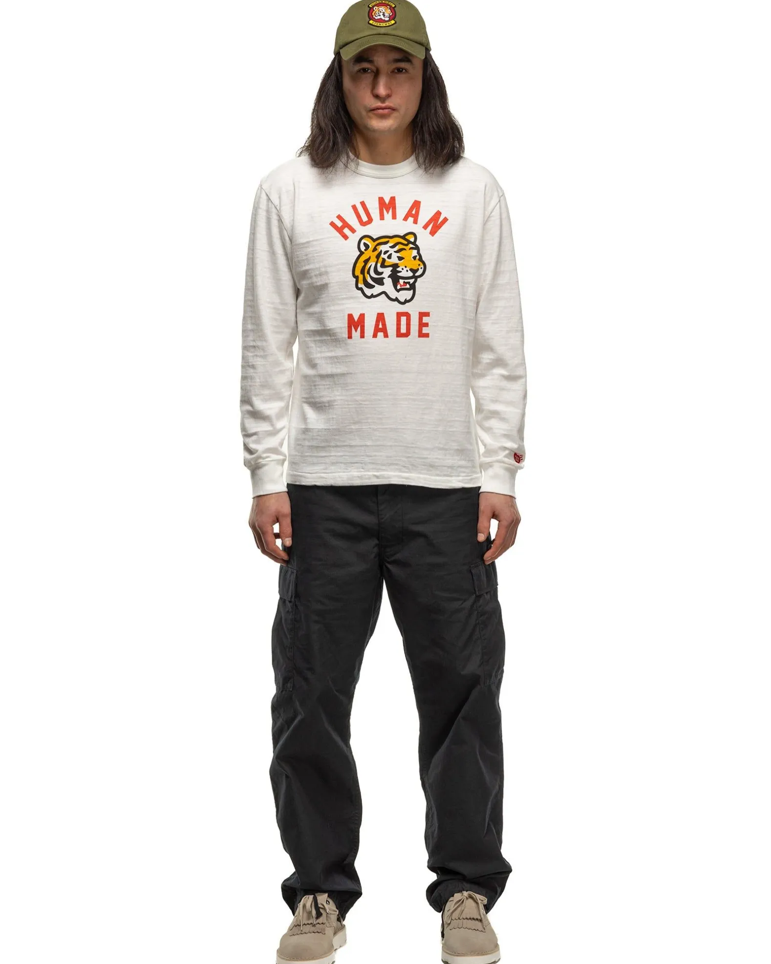Graphic L/S T-Shirt #03 White