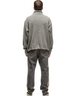 5G Shetland Wool Half Zip Anorak Grey