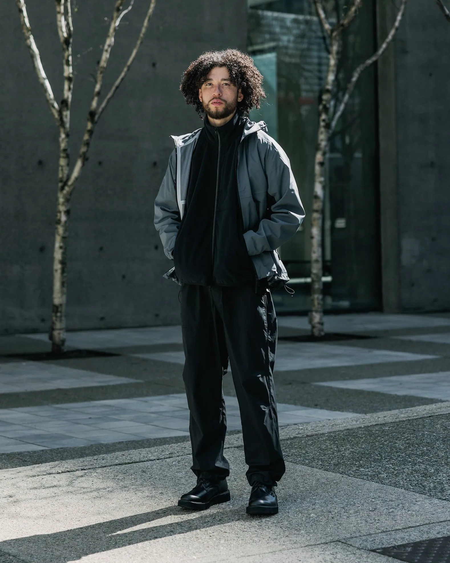 Guide Jacket-Gore-Tex Windstopper® 3L Fleece/Polartec® Microgrid Black