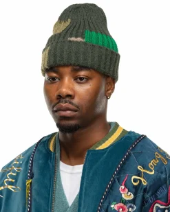 5G Wool Tugihagi Knit Cap Khaki
