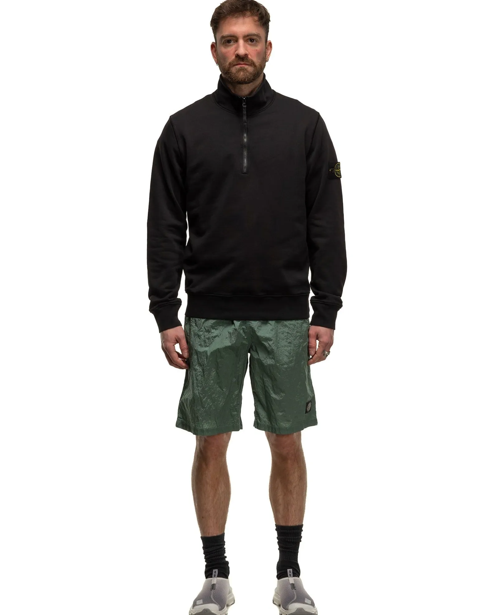 Half-Zipper Sweatshirt Black