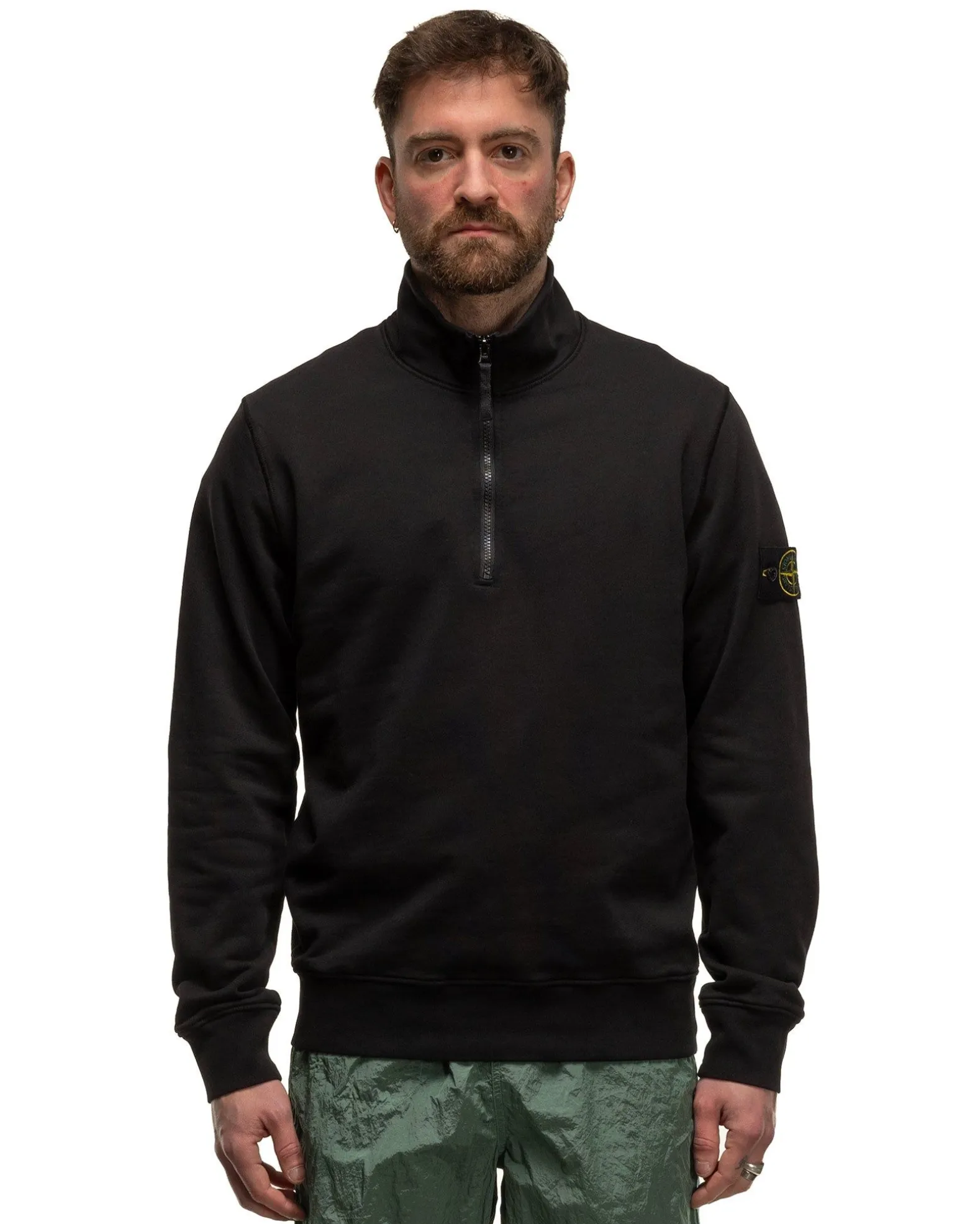 Half-Zipper Sweatshirt Black