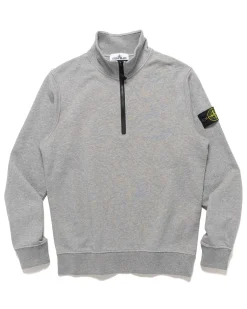 Half-Zipper Sweatshirt Melange Grey