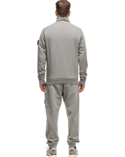 Half-Zipper Sweatshirt Melange Grey