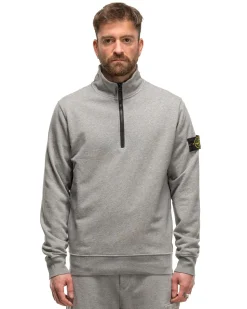 Half-Zipper Sweatshirt Melange Grey