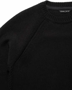 Harbour Sweater-Cotton Cashmere Knit Black