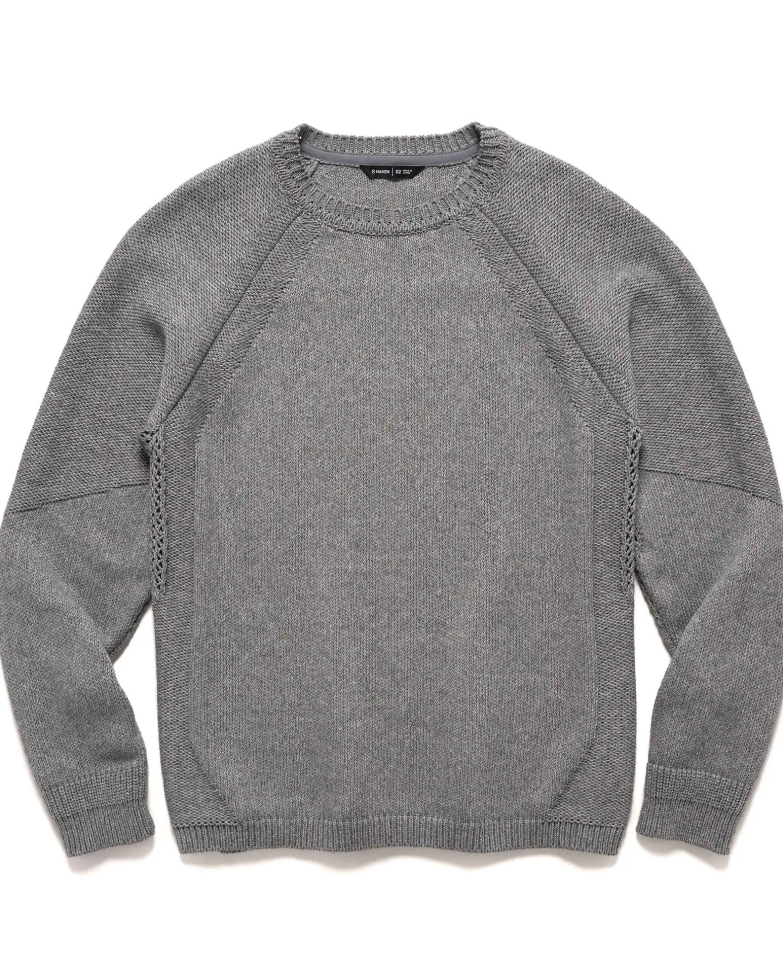 Harbour Sweater-Cotton Cashmere Knit Heather Grey