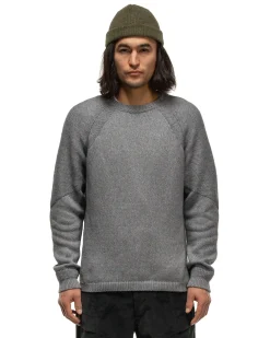 Harbour Sweater-Cotton Cashmere Knit Heather Grey