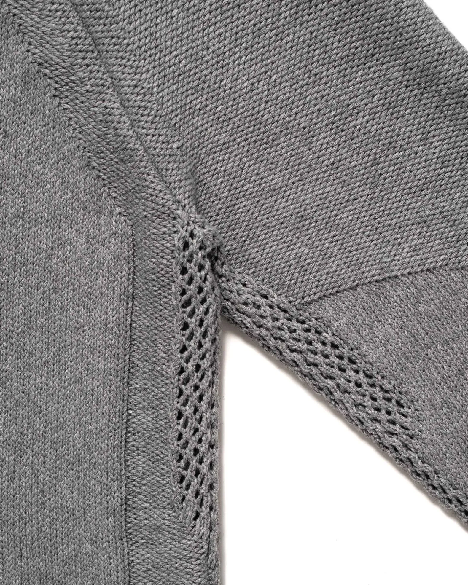 Harbour Sweater-Cotton Cashmere Knit Heather Grey