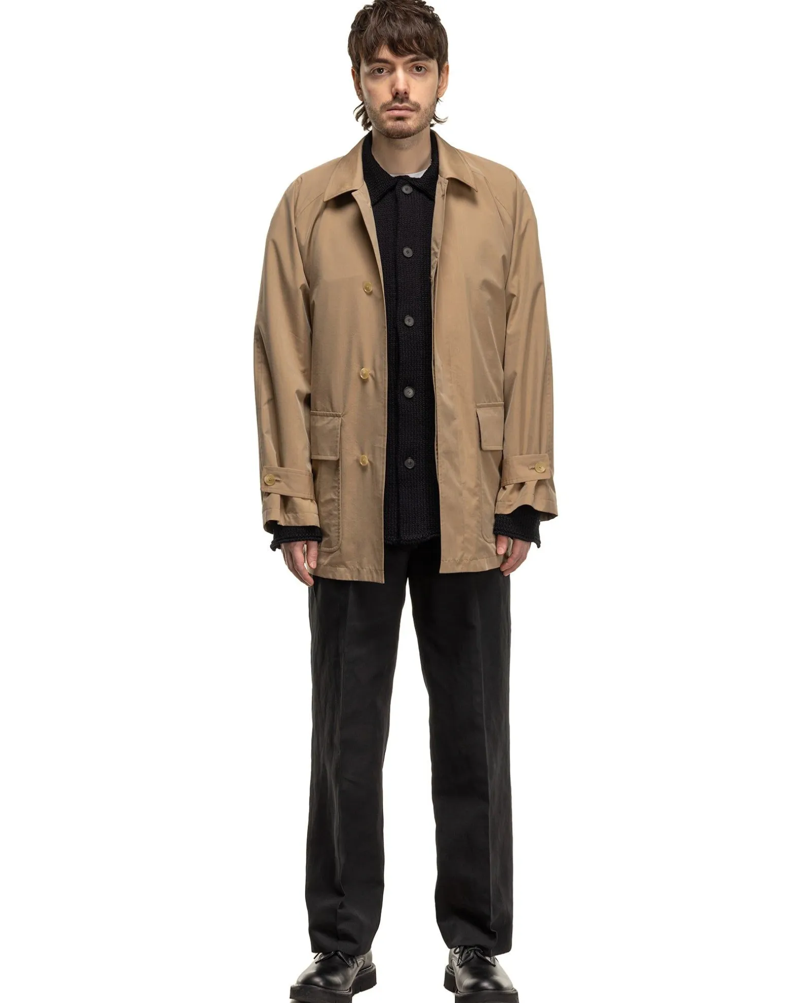 Hard Twist Finx Linen Chino Slacks Black