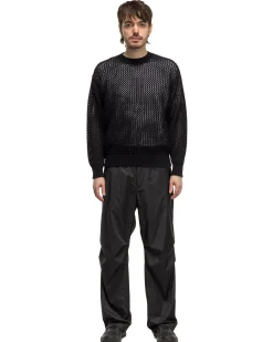 Hard Twist Polyester Satin Laminate Field Pants Black