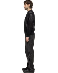 Hard Twist Polyester Satin Laminate Field Pants Black