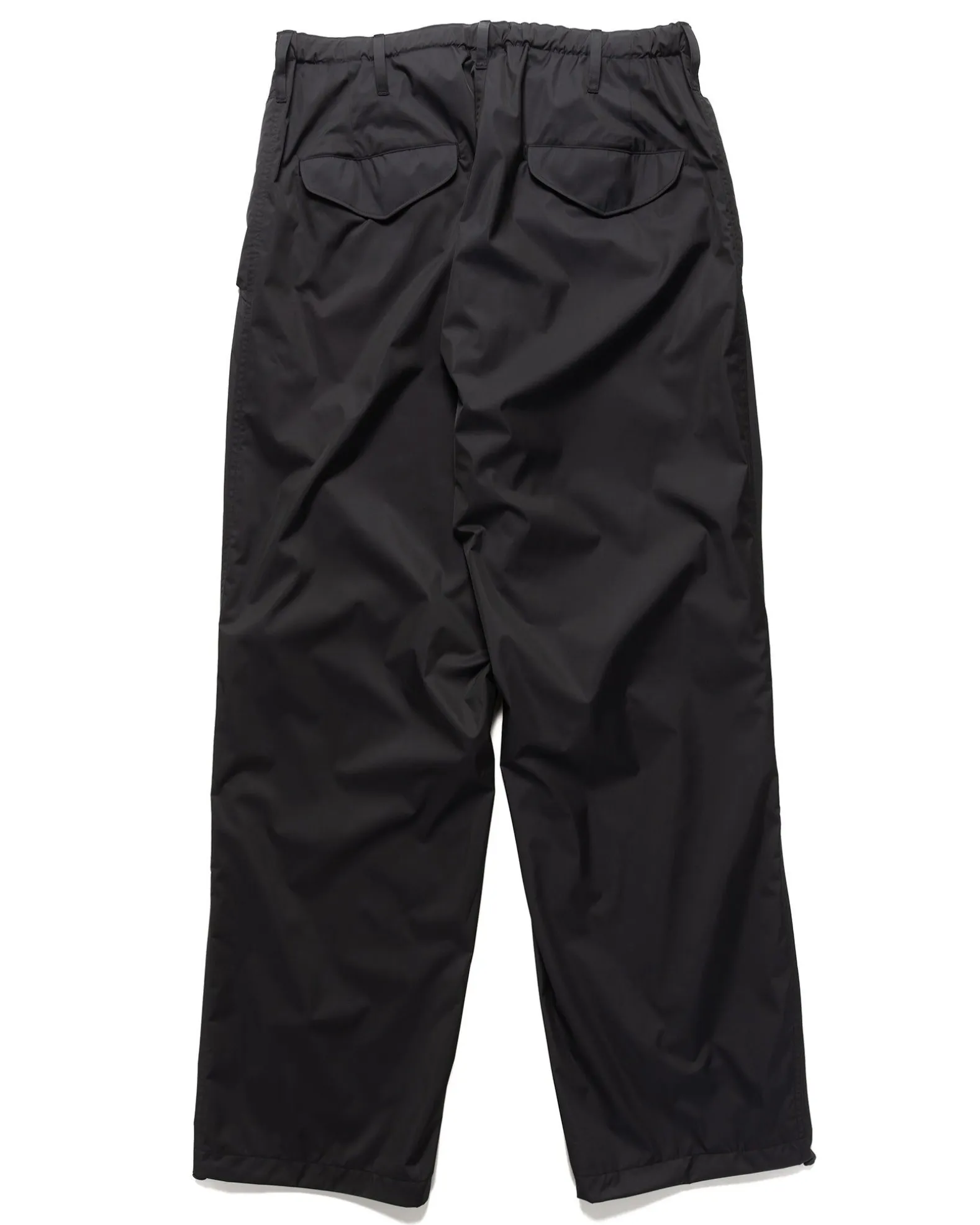 Hard Twist Polyester Satin Laminate Field Pants Black