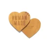 Heart Wood Coaster Set 2P Beige