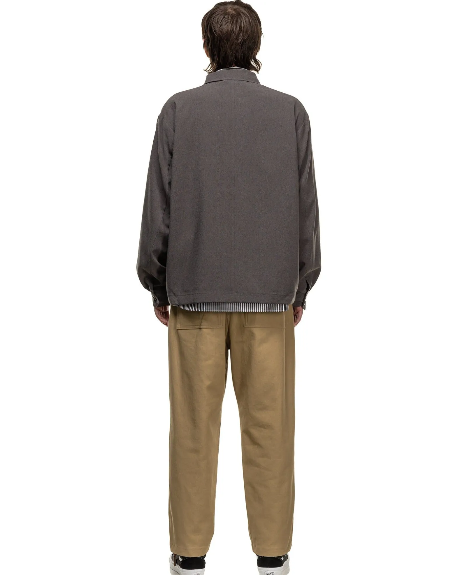 Hem Code Shirt Jacket Charcoal Grey