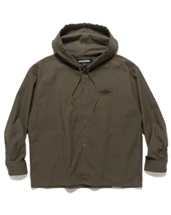 Hooded Shirt Ls Olive Drab