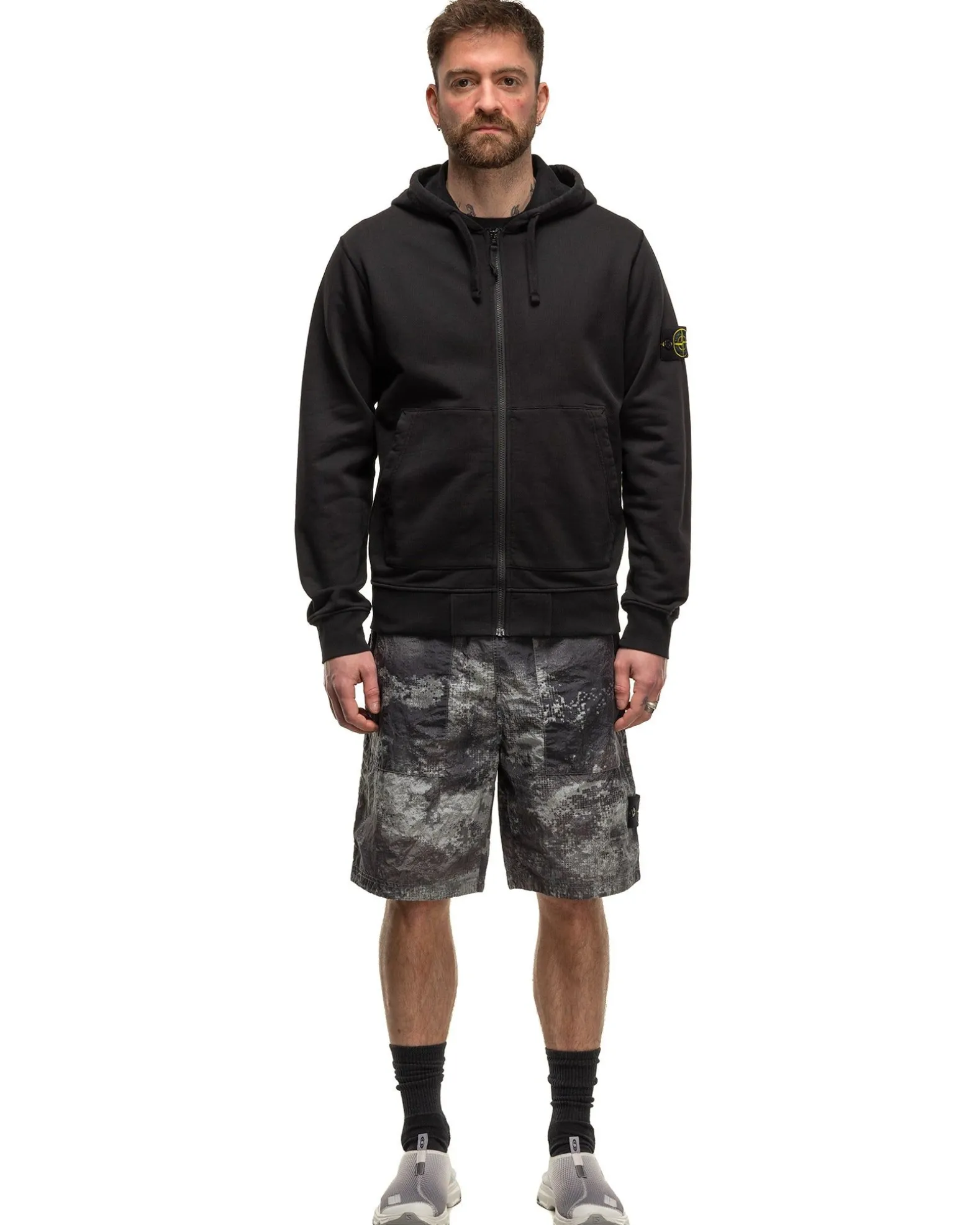 Hooded Track Top Black