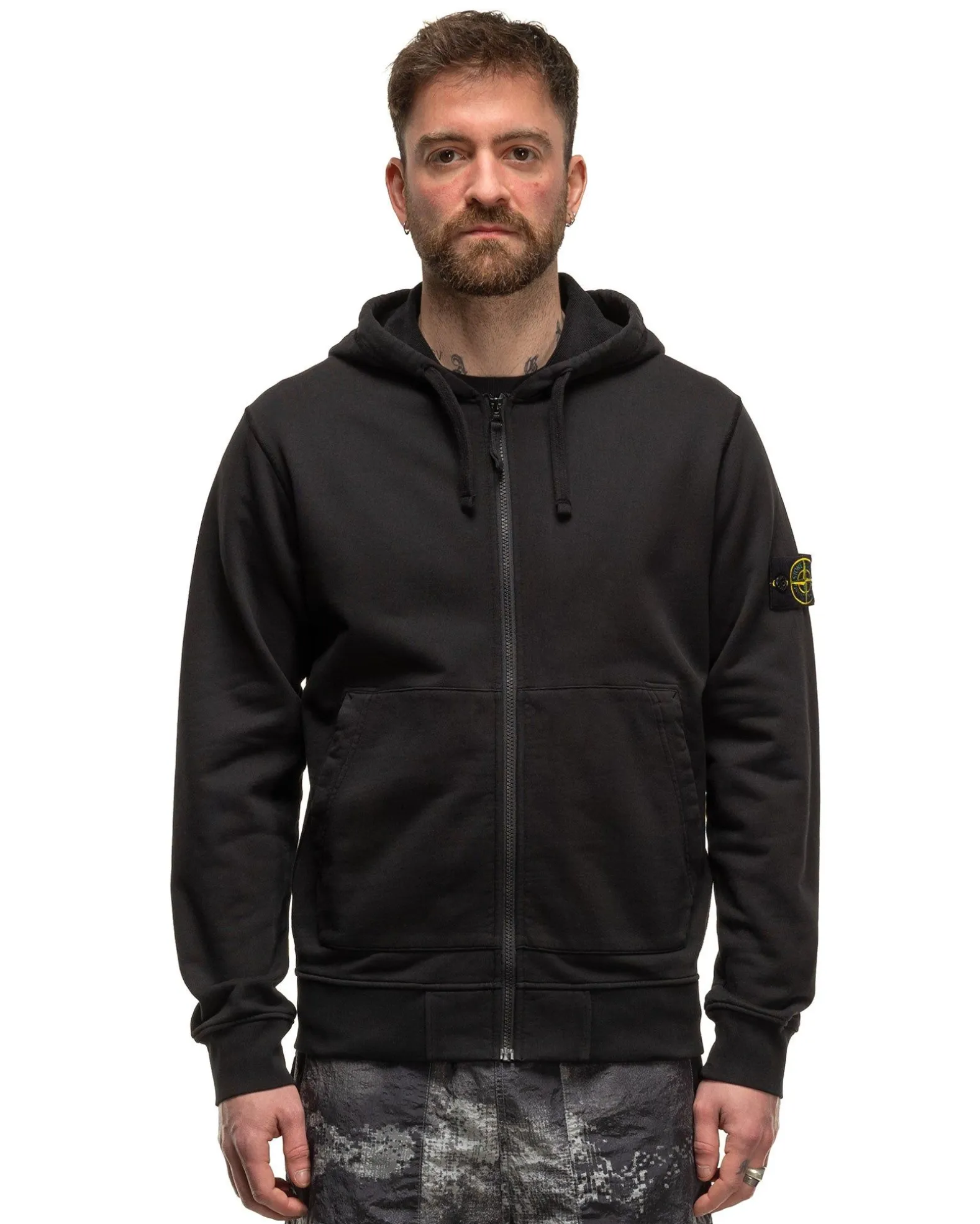 Hooded Track Top Black