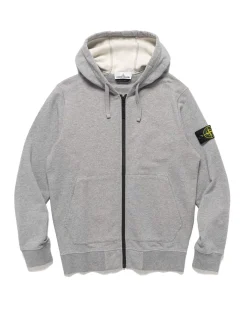Hooded Track Top Melange Grey