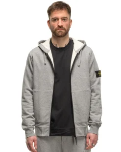 Hooded Track Top Melange Grey