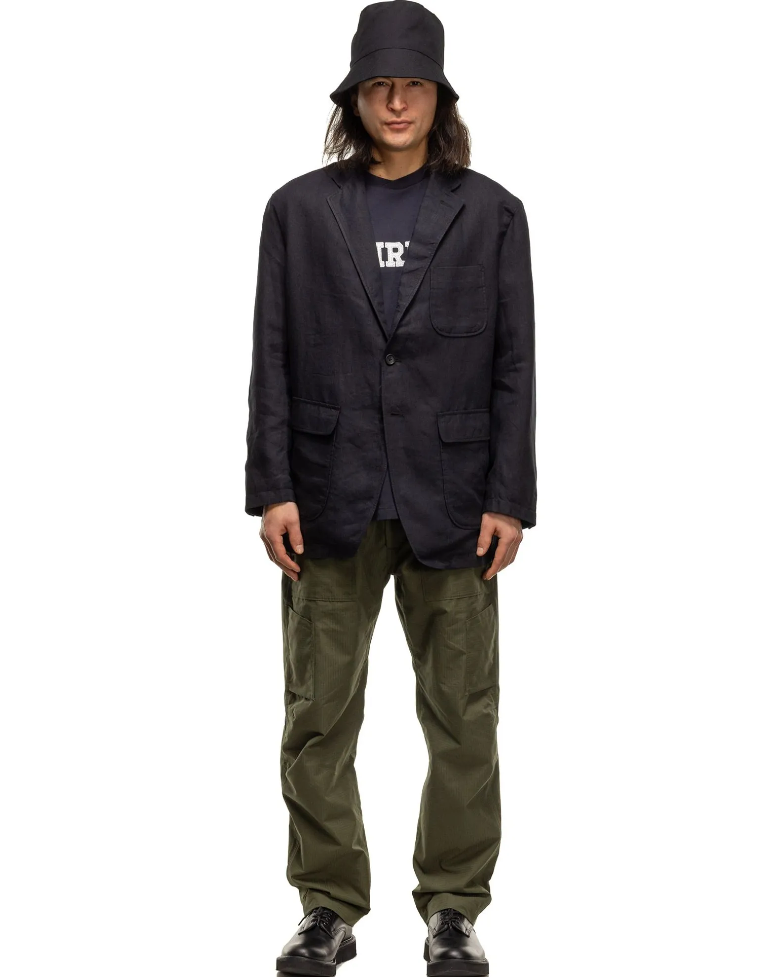 Ivy Blazer Linen Twill Navy