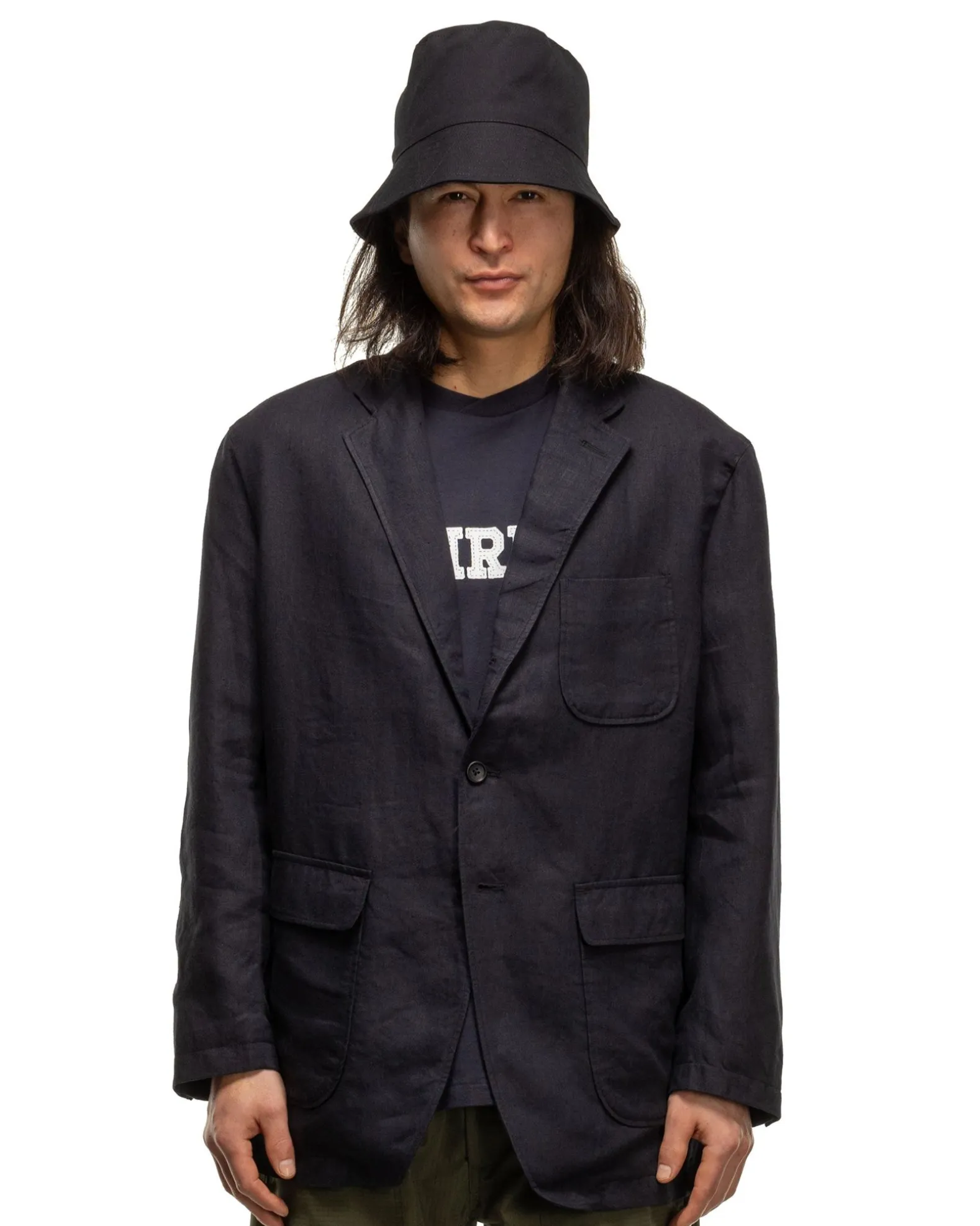Ivy Blazer Linen Twill Navy