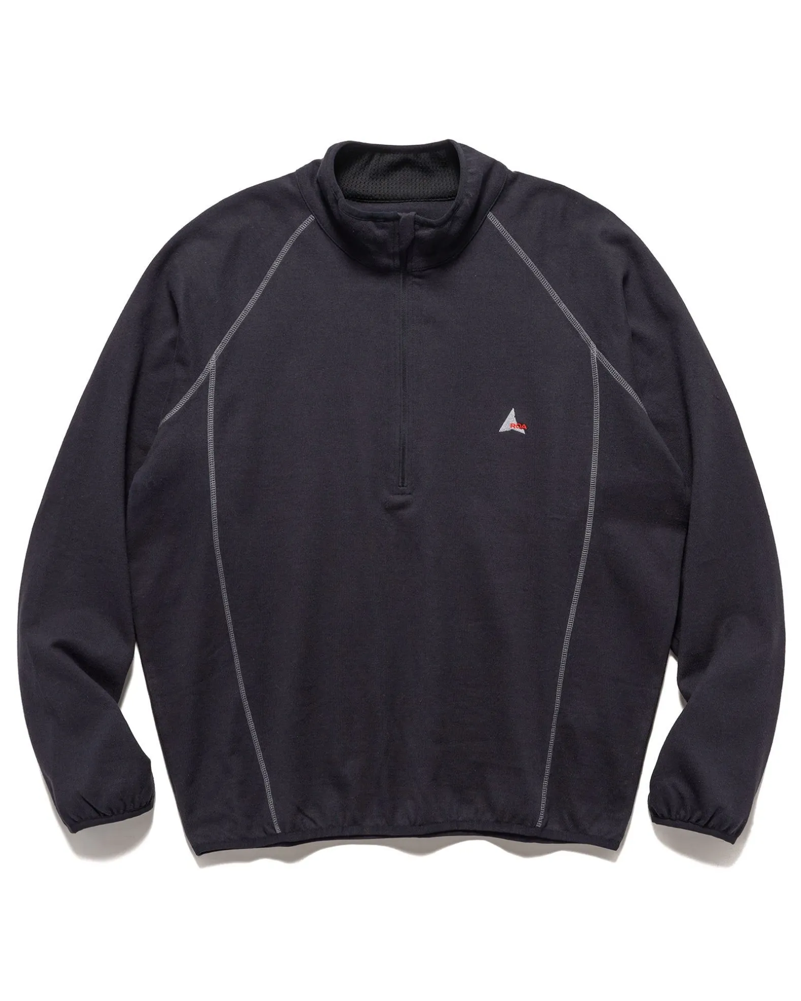 Jersey Half Zip Black
