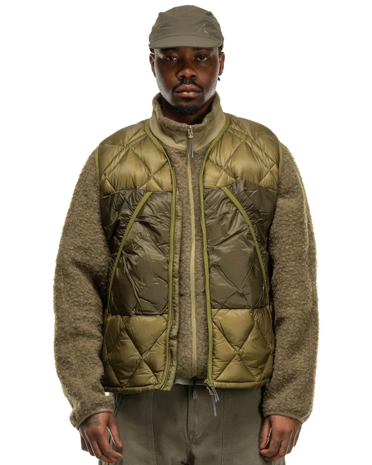 Light Down Vest Olive Branch