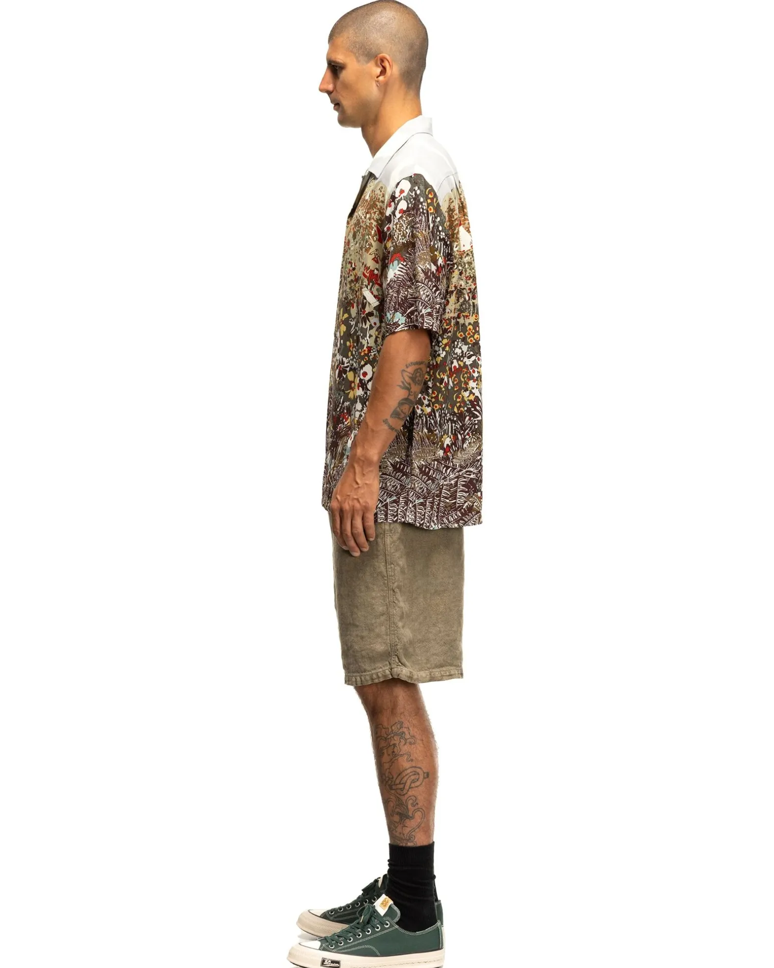 Linen Heavy Canvas Easy Shorts Grey