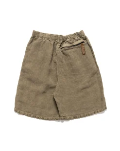 Linen Heavy Canvas Easy Shorts Grey