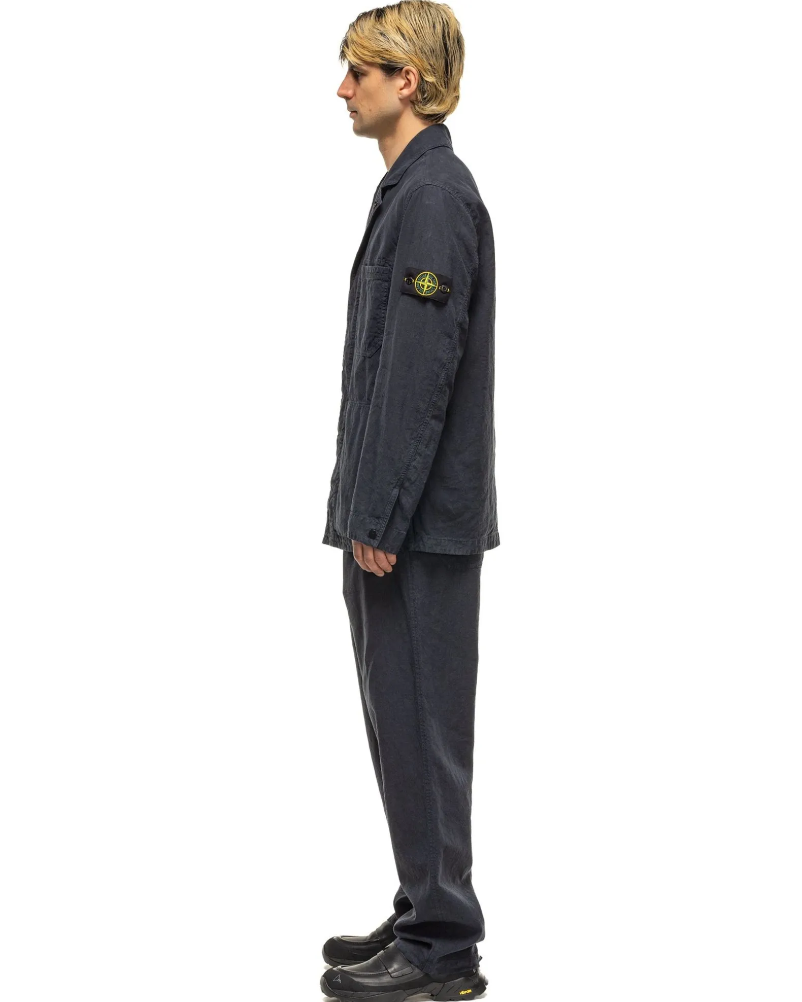 Lino Nylon Tela-Tc Sport Jacket Navy Blue