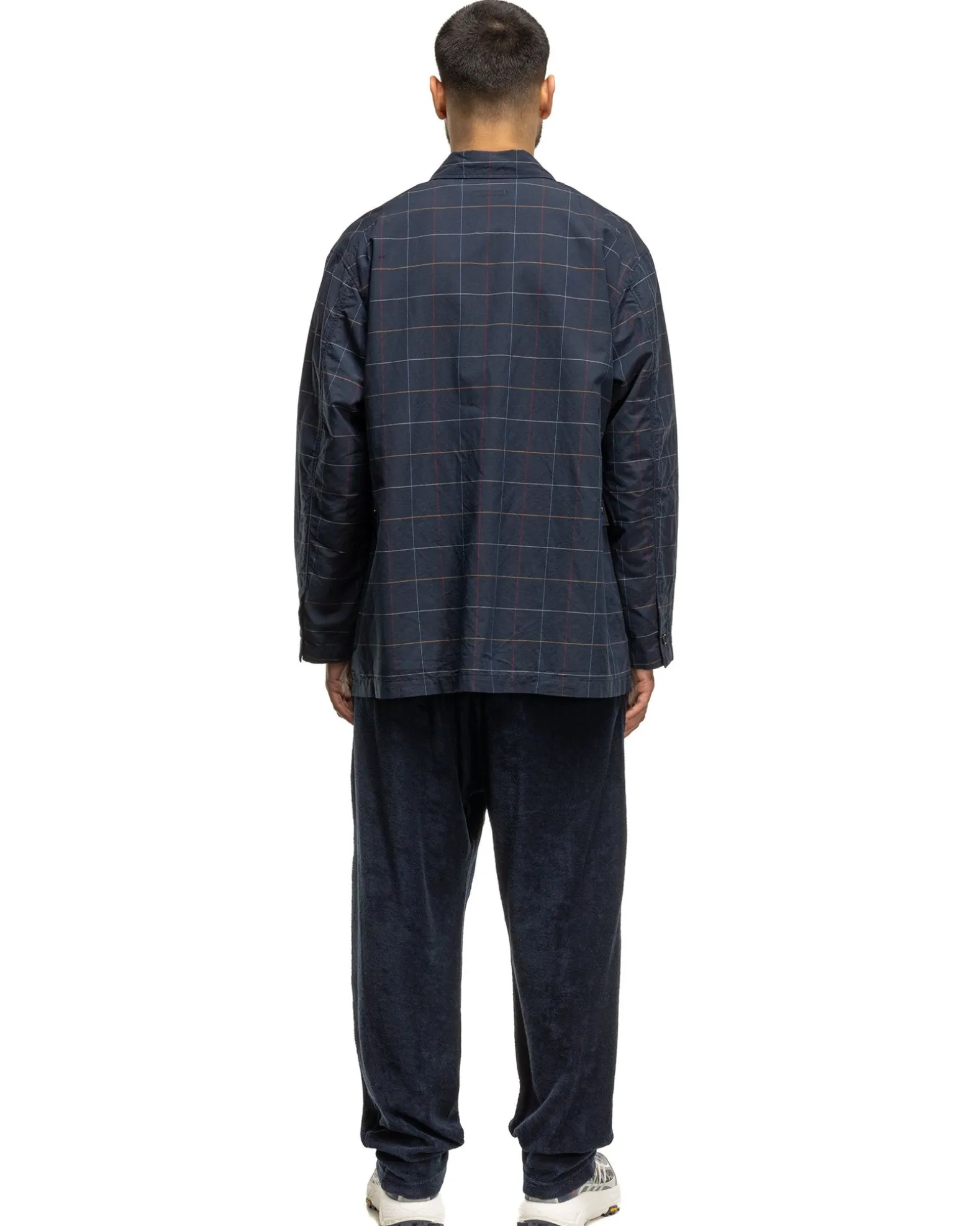 Loiter Jacket Cl Windowpane Navy
