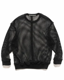 Lt-Cb101 Mesh Crew Neck Black