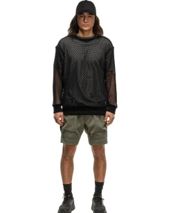 Lt-Cb101 Mesh Crew Neck Black